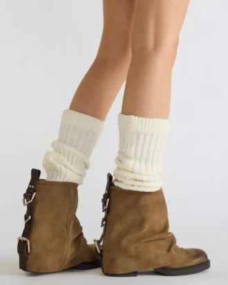 Pelle scamosciata color taupe Benji