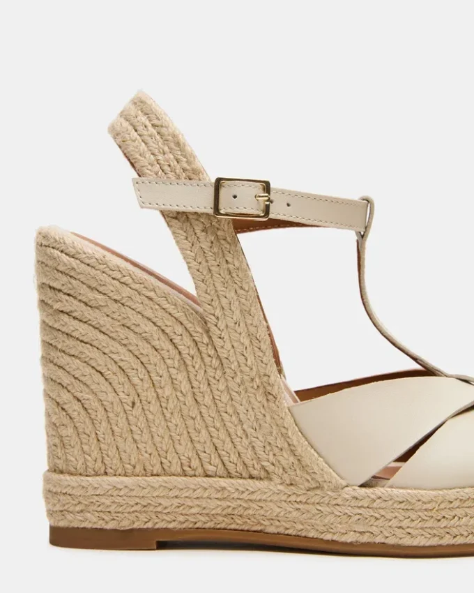 Thelma in pelle color osso