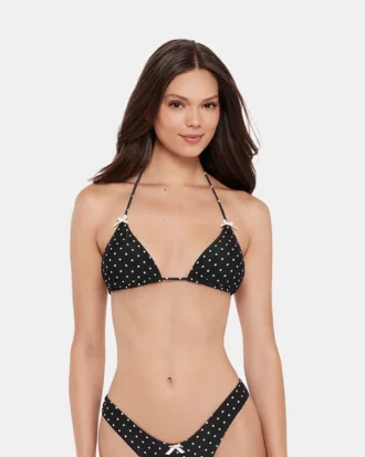 Top bikini Darling Dot nero multicolore