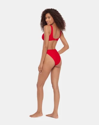 Slip bikini a vita alta Sleek ‘N Chic Cherry