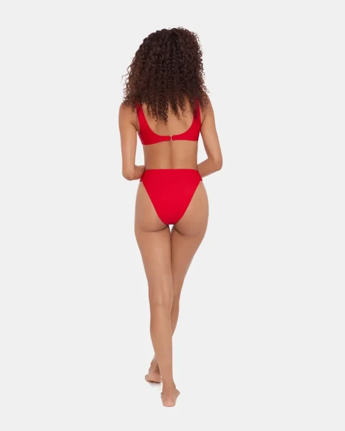 Slip bikini a vita alta Sleek ‘N Chic Cherry