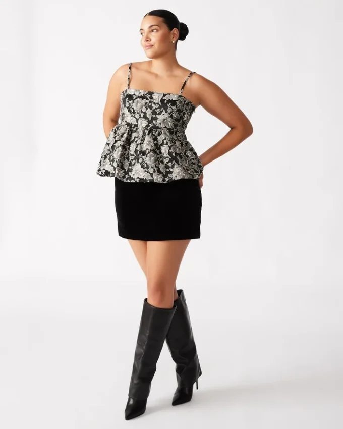 Top Bodi Nero Multicolore