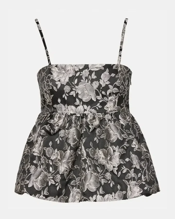 Top Bodi Nero Multicolore