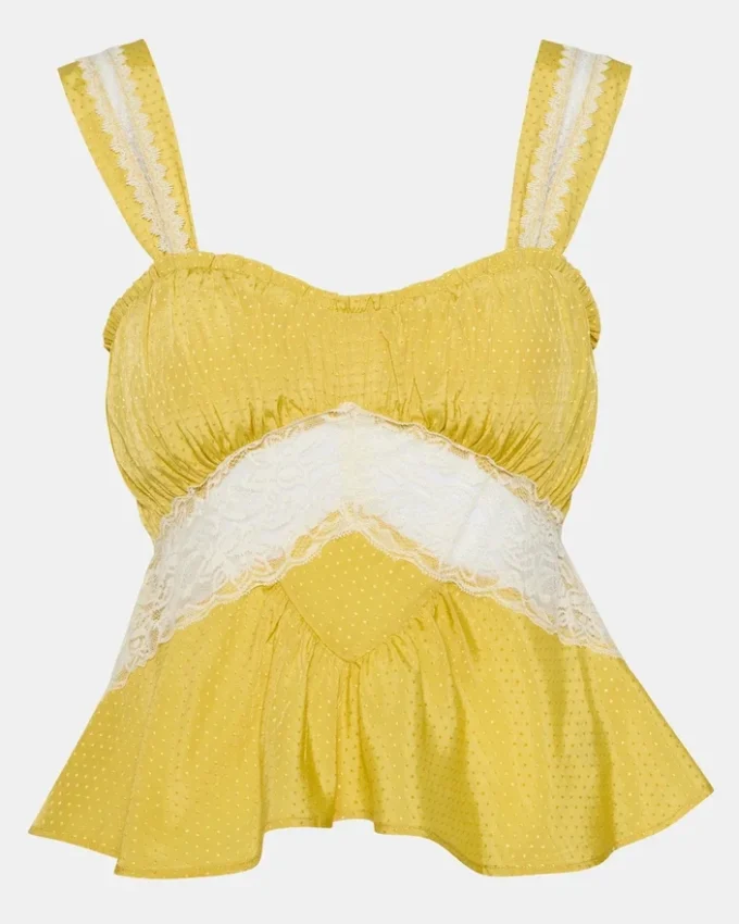 Top Cinthia Golden Lime Top Cinthia Golden Lime