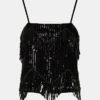 Top con paillettes Blakelyn Nero Top con paillettes Blakelyn Nero