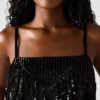 Top con paillettes Blakelyn Nero Top con paillettes Blakelyn Nero