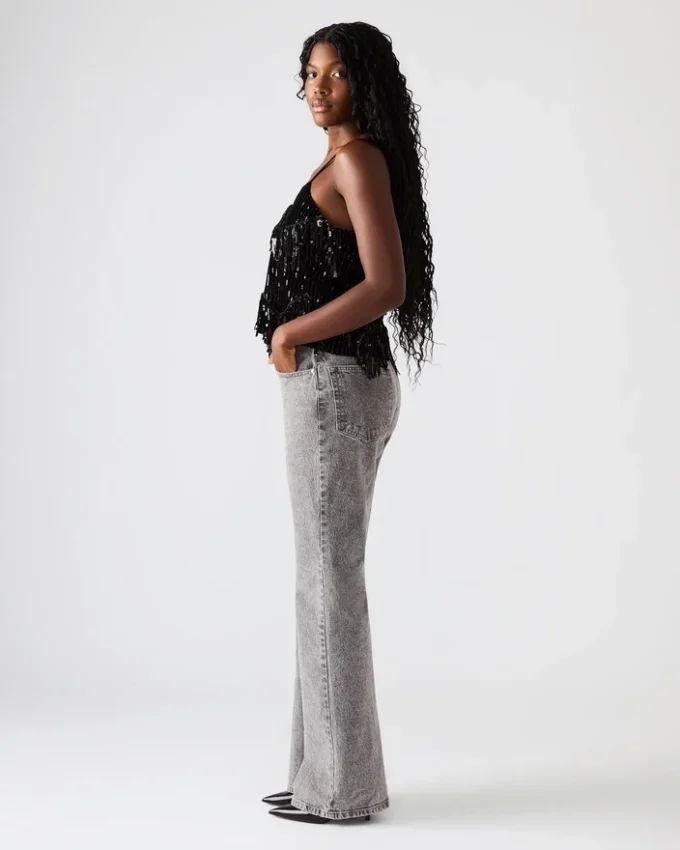 Top con paillettes Blakelyn Nero Top con paillettes Blakelyn Nero