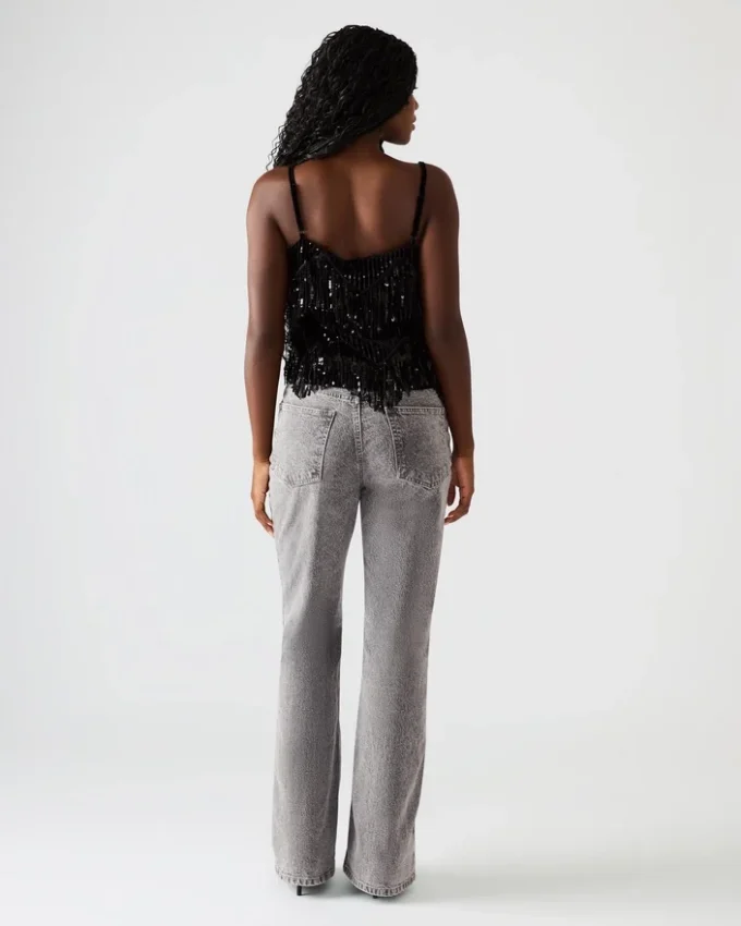 Top con paillettes Blakelyn Nero Top con paillettes Blakelyn Nero