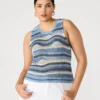 Top Hannah Blu Multicolore