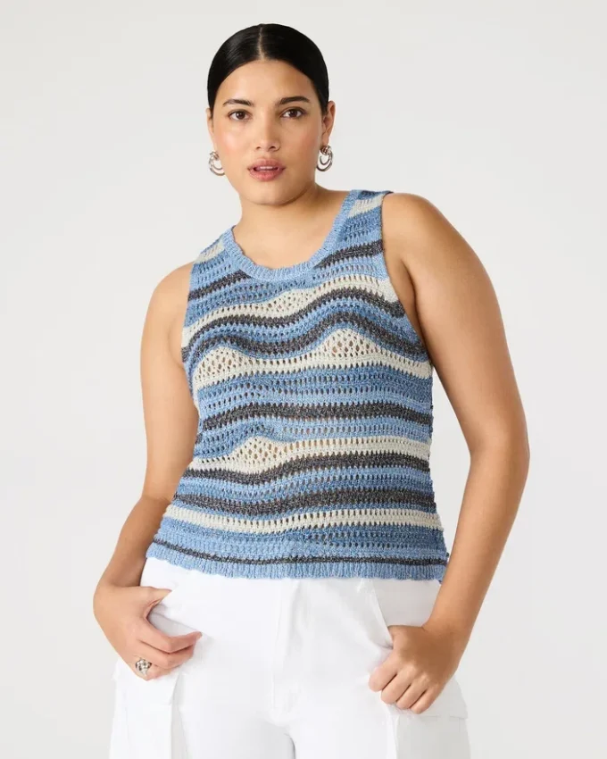 Top Hannah Blu Multicolore