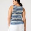 Top Hannah Blu Multicolore