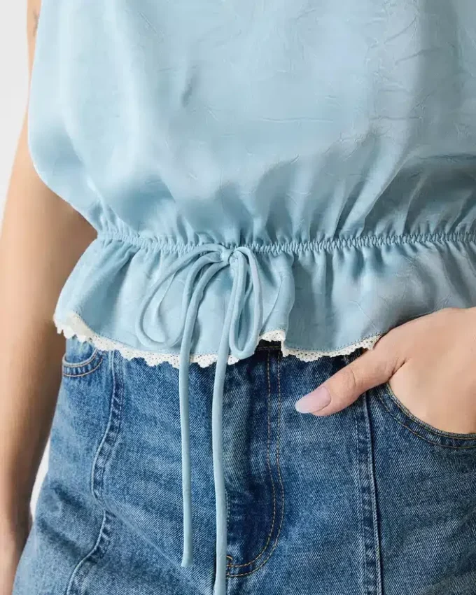 Top Roan blu polveroso