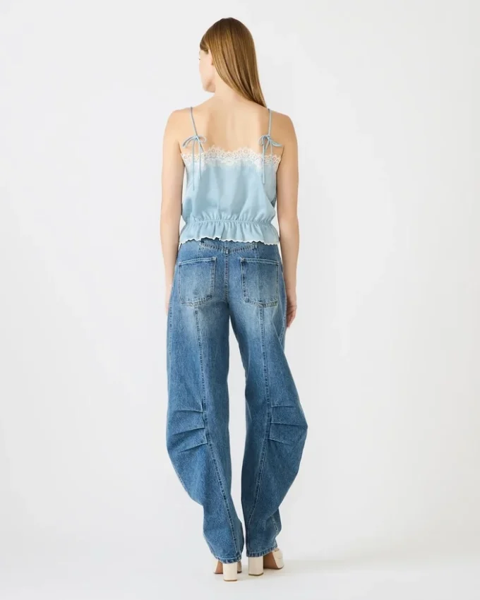 Top Roan blu polveroso