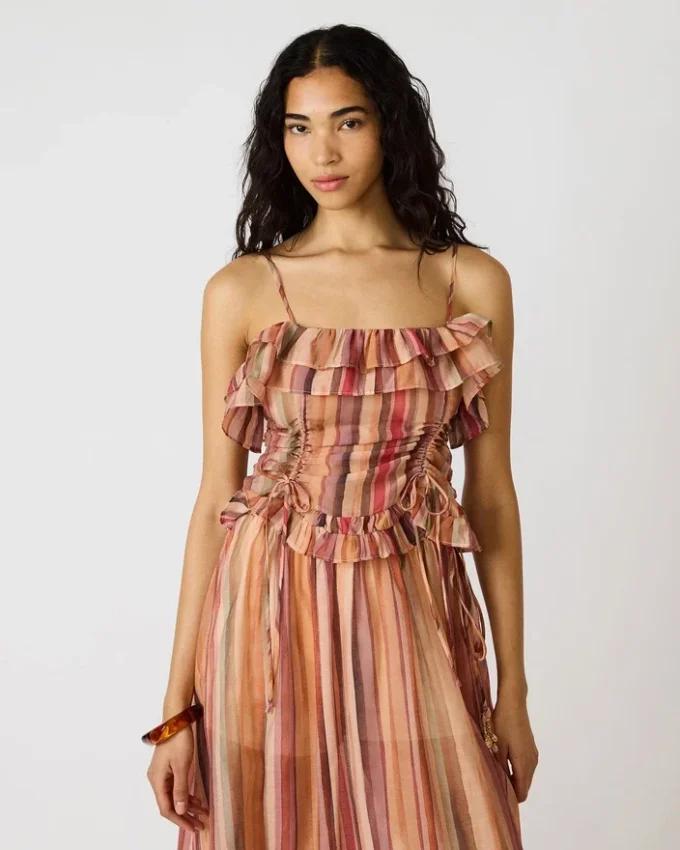 Top Shilloh a righe multicolori Top Shilloh a righe multicolori