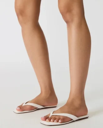 Trella in pelle bianca