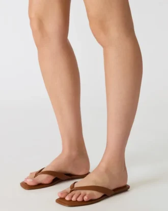 Trella in pelle marrone chiaro