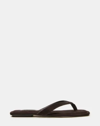 Trella in pelle scamosciata marrone