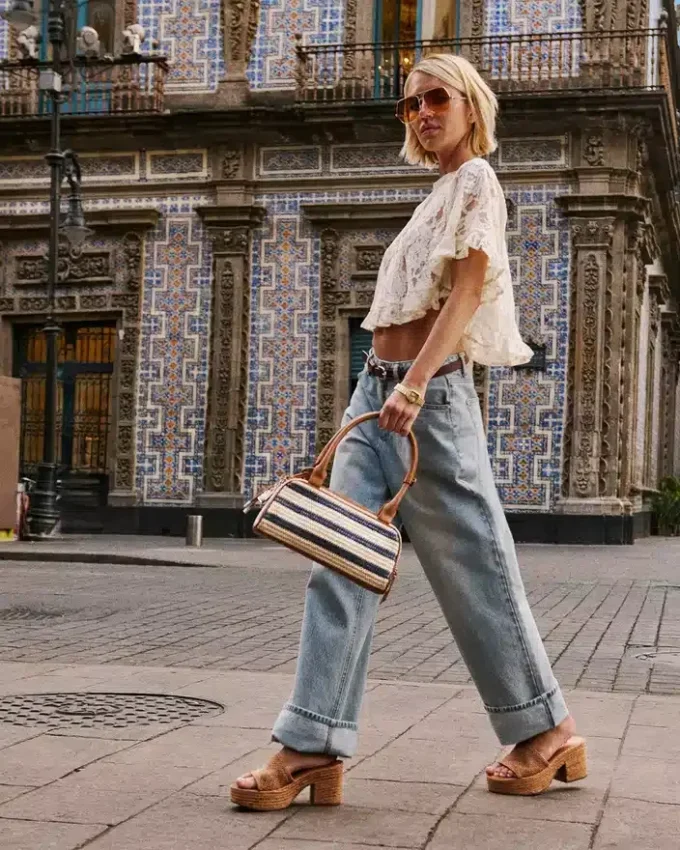 Top Callum color crema Top Callum color crema