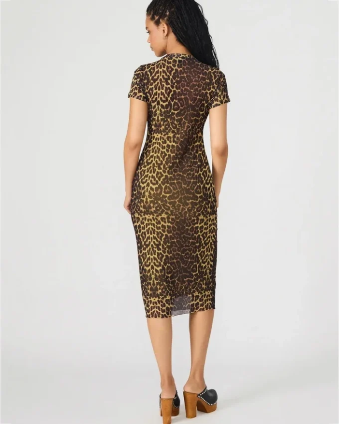 Vestito Hailee a maniche corte con stampa Hot Spots