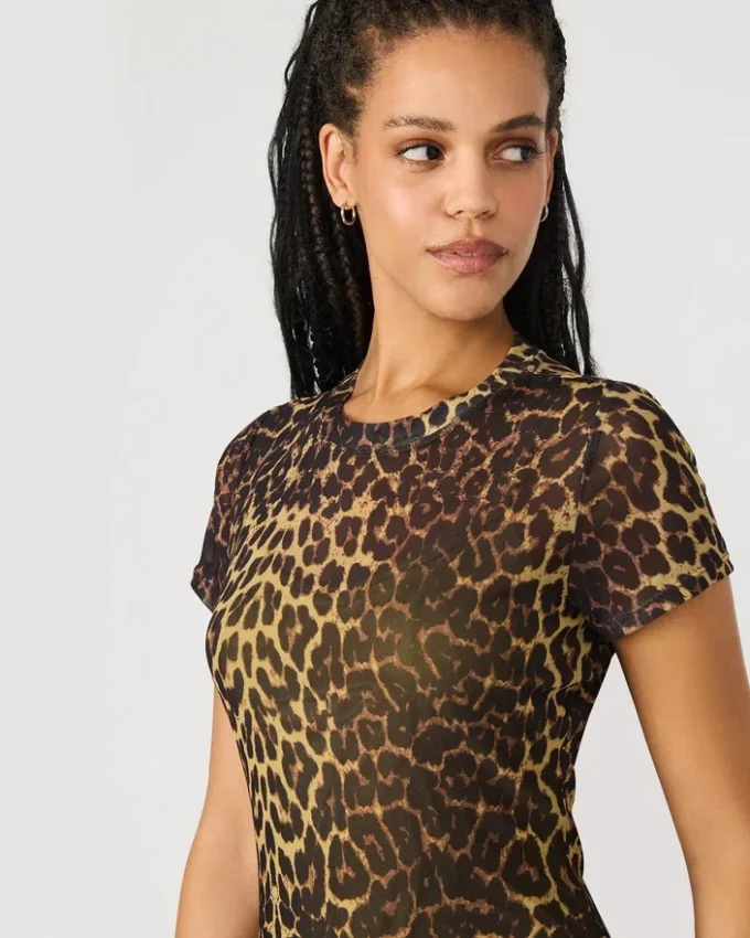 Vestito Hailee a maniche corte con stampa Hot Spots