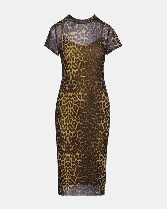 Vestito Hailee a maniche corte con stampa Hot Spots