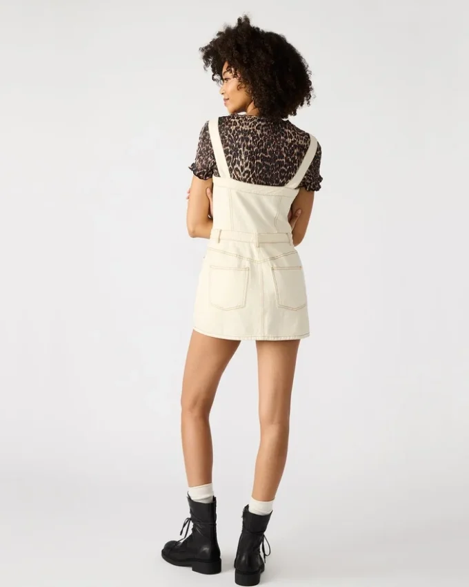 Vestito in denim Lake color crema