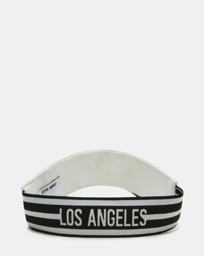 Visiera ricamata bianca