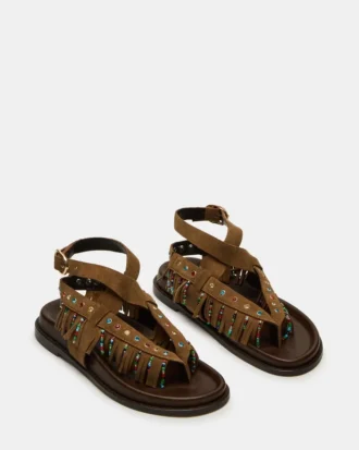 Wendell in pelle scamosciata color castagna