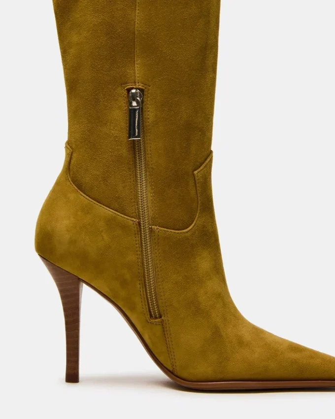 Wescot in pelle scamosciata color oliva