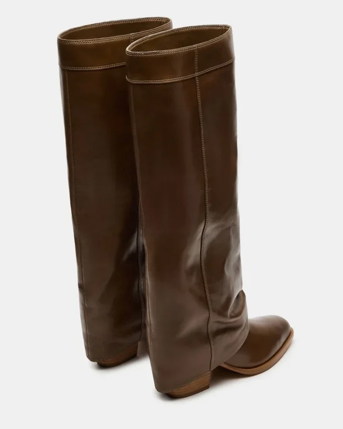 Winnick in pelle color oliva