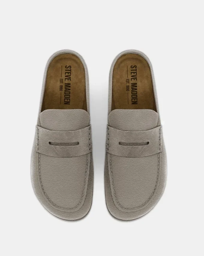 Wyatt in pelle scamosciata color tortora